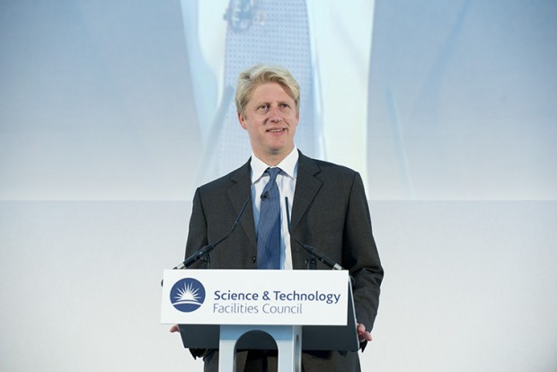 RAL Space's new building, R100, was inaugurated by Jo Johnson MP, Minister of State for Universities and Science at STFC's Rutherford Appleton Laboratory on the 9th July 2015. Image shows Mr Johnson inaugurating the building.