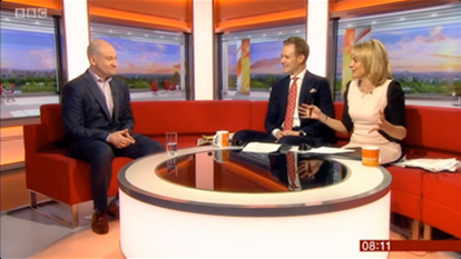 Odin Vision’s CEO Peter Mountney on BBC Breakfast.