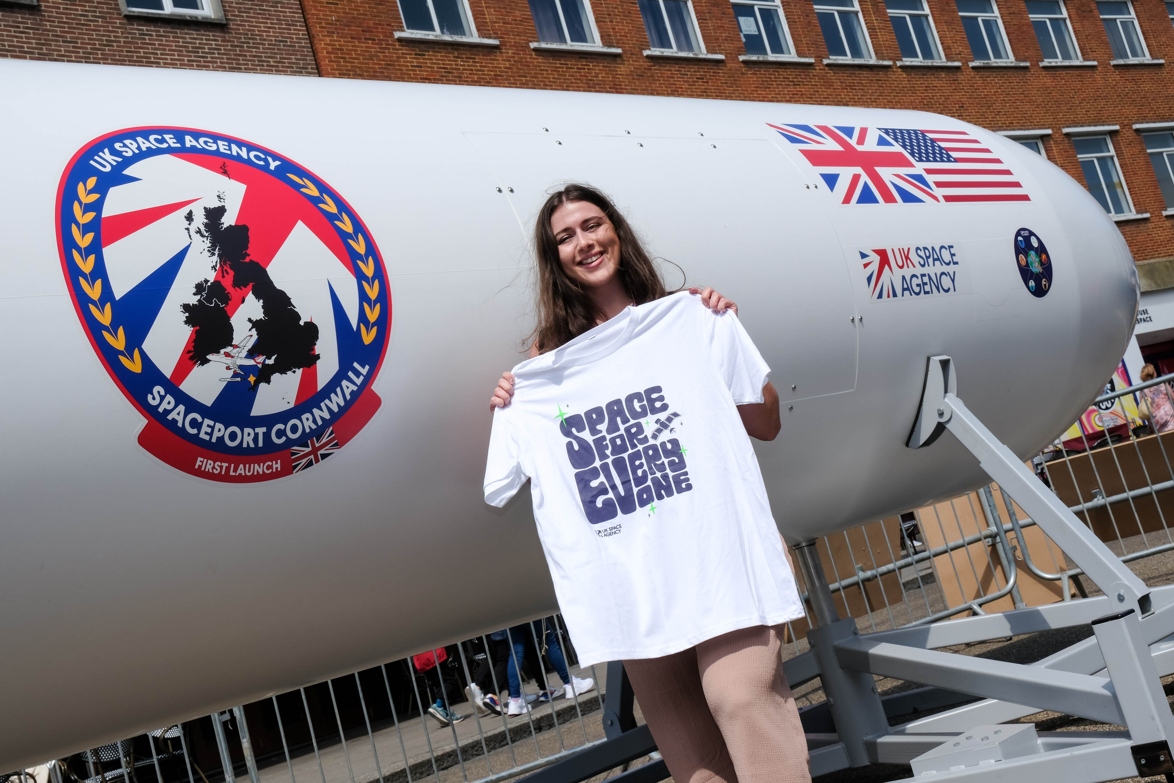 The launch of the UK Space Agency’s ‘Space for Everyone’ tour in West Bargate, Southampton. 