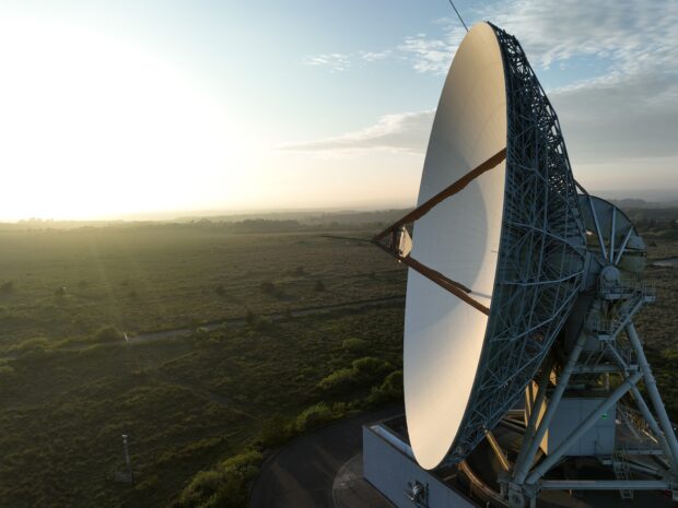 Goonhilly Earth Station in Cornwall, UK.