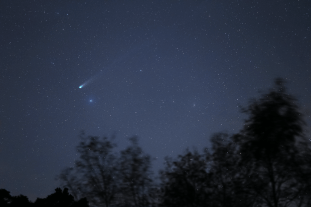 Comet C/2025 A6 (Lemmon) in the sky over Dartmoor National Park, UK. Credit: Will Gater