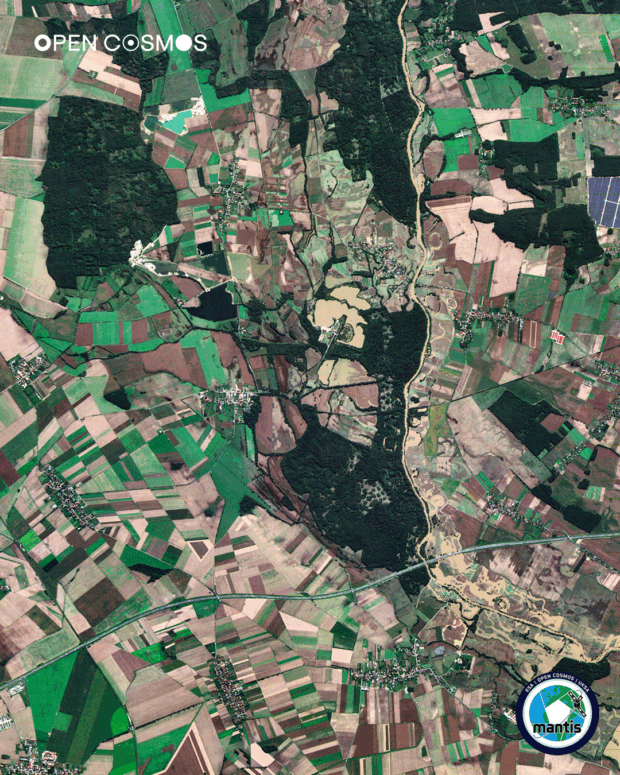 Agricultural landscapes, Southwestern Poland. Credit: Open Cosmos.